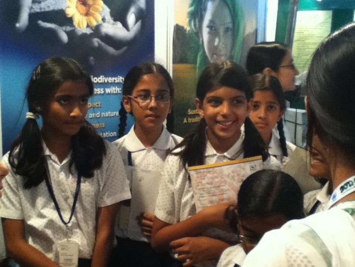 Week 1 - School girls at our HITEX stand
